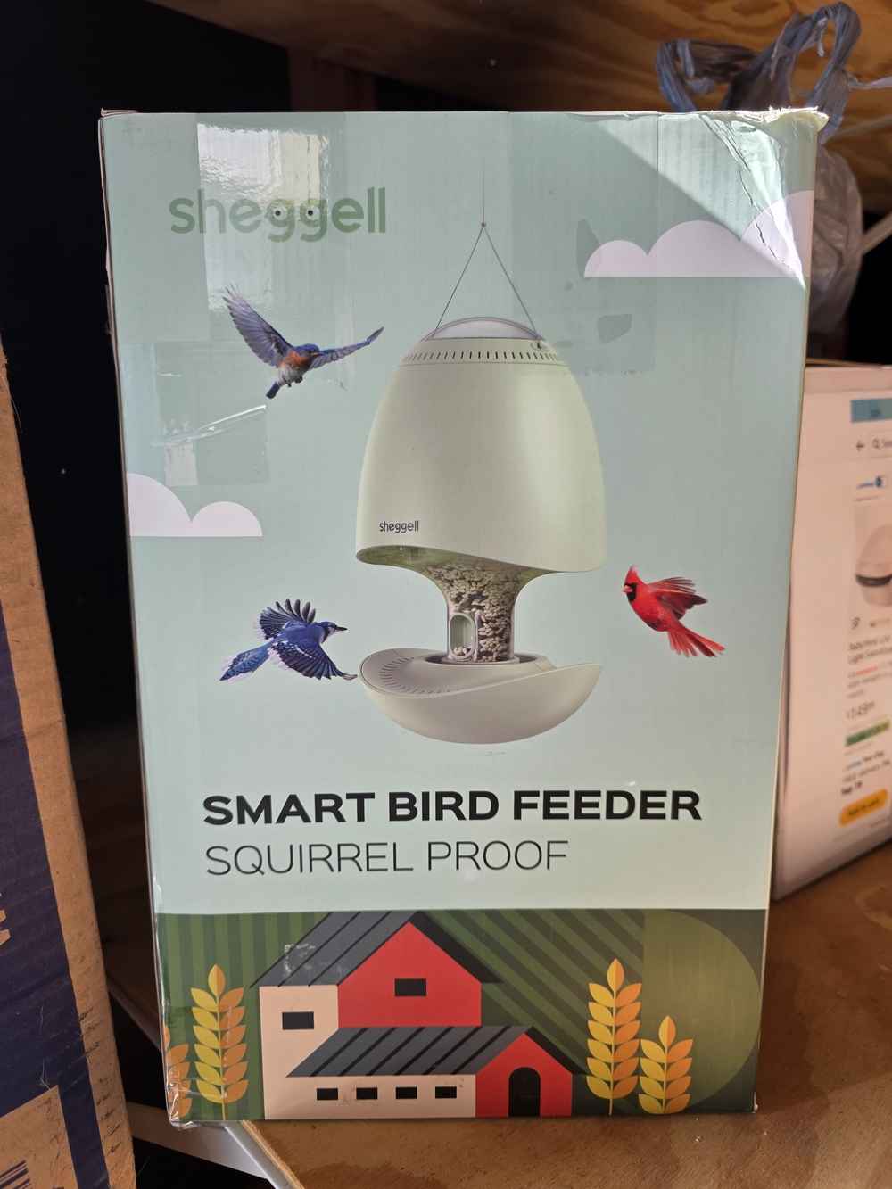 Shegge Smart Bird Feeder - Squirrel Resistant Hanging Feeder - New